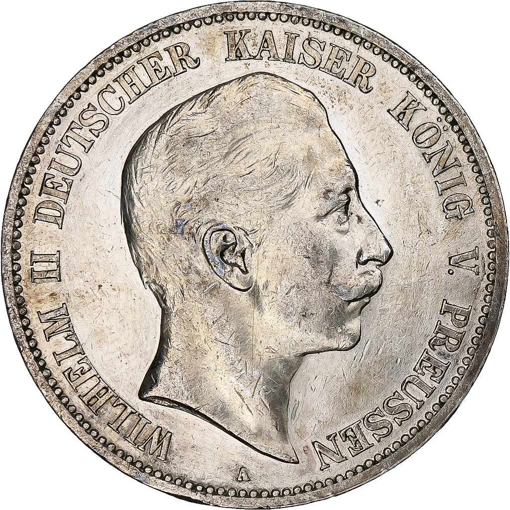 GERMANY - EMPIRE, Wilhelm II, 5 Mark, 1903, Berlin, AU(50-53), Silver, KM:523