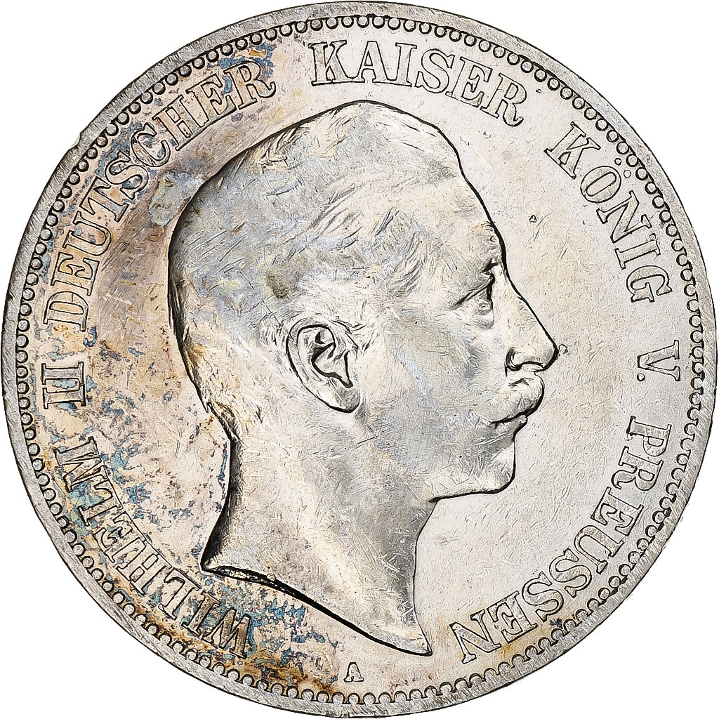 GERMANY - EMPIRE, Wilhelm II, 5 Mark, 1903, Berlin, AU(55-58), Silver, KM:523
