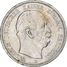 Etats allemands, PRUSSIA, Wilhelm I, 5 Mark, 1875, Breslau, TTB, Argent, KM:503