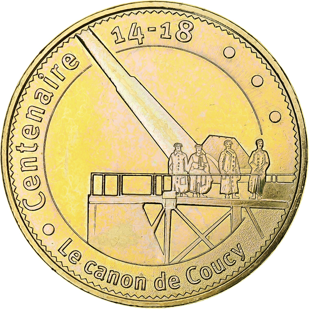 France, Jeton, Jeton Touristique, Coucy - Château n°4 - Le canon, 2015, MDP