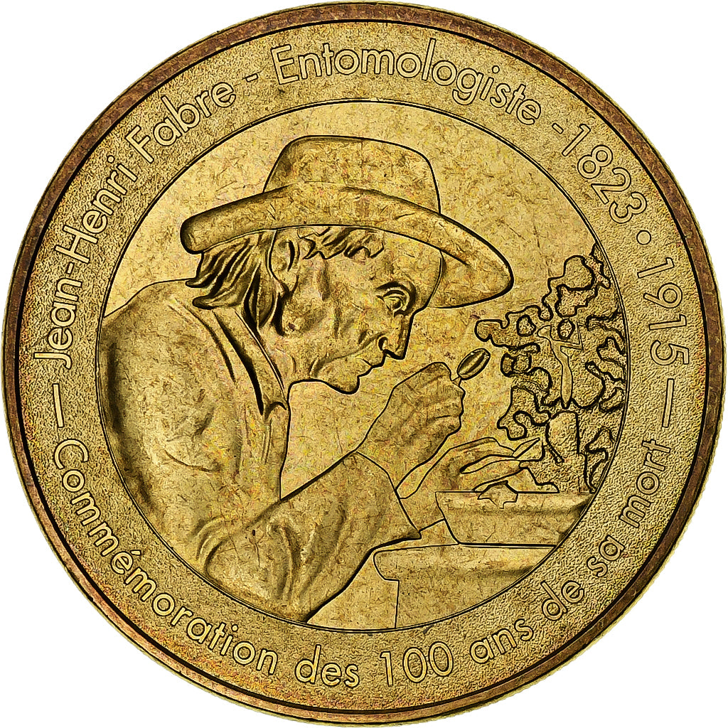 France, Token, Tourist Token, 12/ Jean-Henri Fabre - Entomologiste, 2015