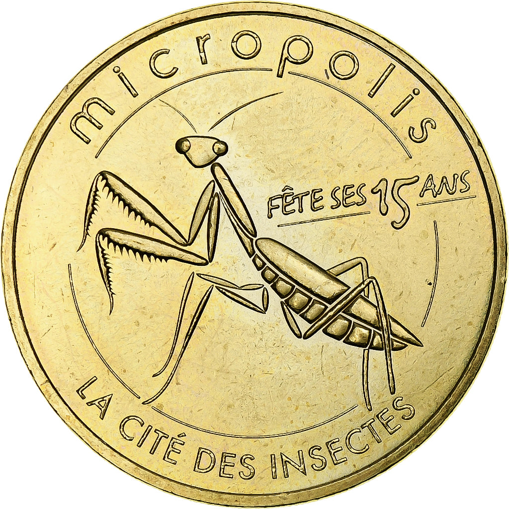 Francia, Token, Tourist Token, 12/ Micropolis - Mante Religieuse, 2015, Monnaie