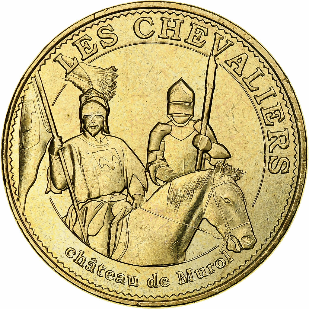 Francja, Token, Żeton turystyczny, 63/ Chevaliers - Château de Murol, 2015