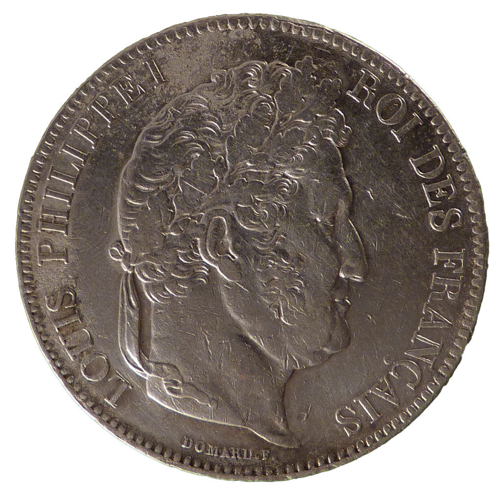FRANCE, Louis-Philippe, 5 Francs, 1833, Lille, KM #749.13, EF(40-45), Silver,...