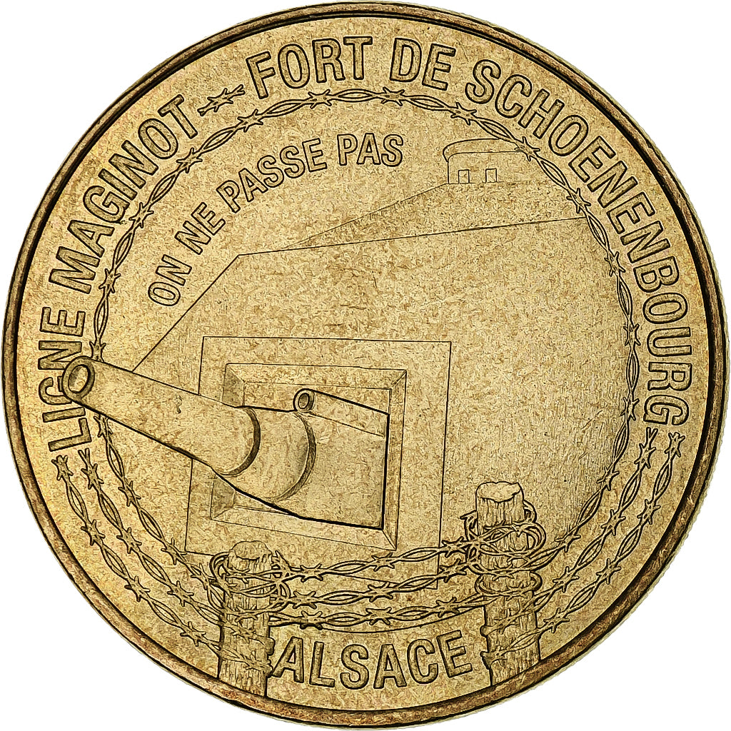 France, Jeton, Jeton Touristique, Hunspach - Fort de Schoenbourg - Ligne