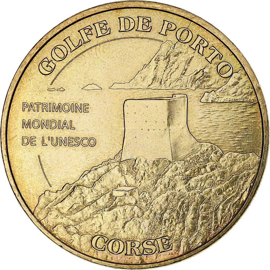 Francja, Token, Żeton turystyczny, 20/ Golfe de Porto, 2010, Monnaie de Paris