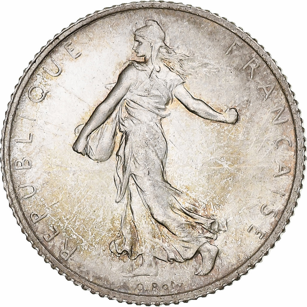 Frankrijk, Semeuse, Franc, 1912, Paris, UNC-, Zilver, KM:844.1, Gadoury:467