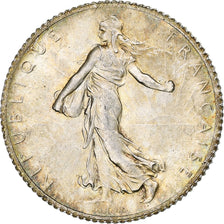 Frankrijk, Semeuse, Franc, 1920, Paris, UNC, Zilver, KM:844.1, Gadoury:467