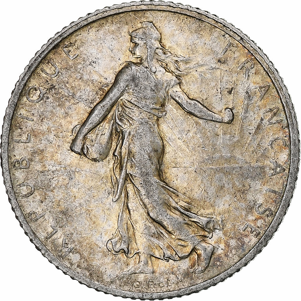 Francia, Franc, Semeuse, 1910, Paris, Argento, BB+, Gadoury:467, KM:844.1
