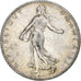 Coin, France, Semeuse, Franc, 1912, Paris, AU(50-53), Silver, KM:844.1
