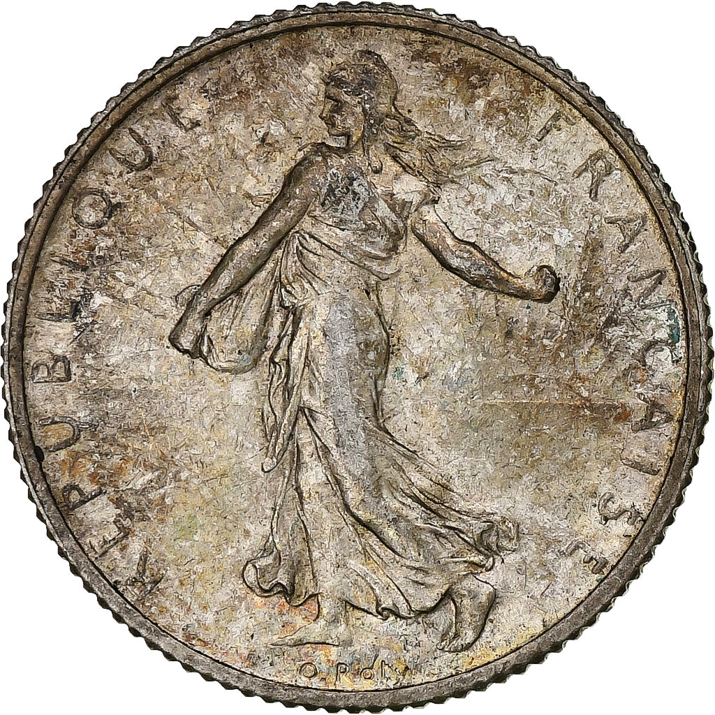 Francia, Semeuse, Franc, 1910, Paris, BB+, Argento, KM:844.1, Gadoury:467