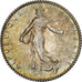 France, Semeuse, Franc, 1919, Paris, MS(63), Silver, KM:844.1, Gadoury:467, Le