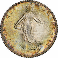 France, Semeuse, Franc, 1919, Paris, MS(63), Silver, KM:844.1, Gadoury:467, Le
