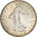 France, Semeuse, Franc, 1919, Paris, MS(64), Silver, KM:844.1, Gadoury:467, Le