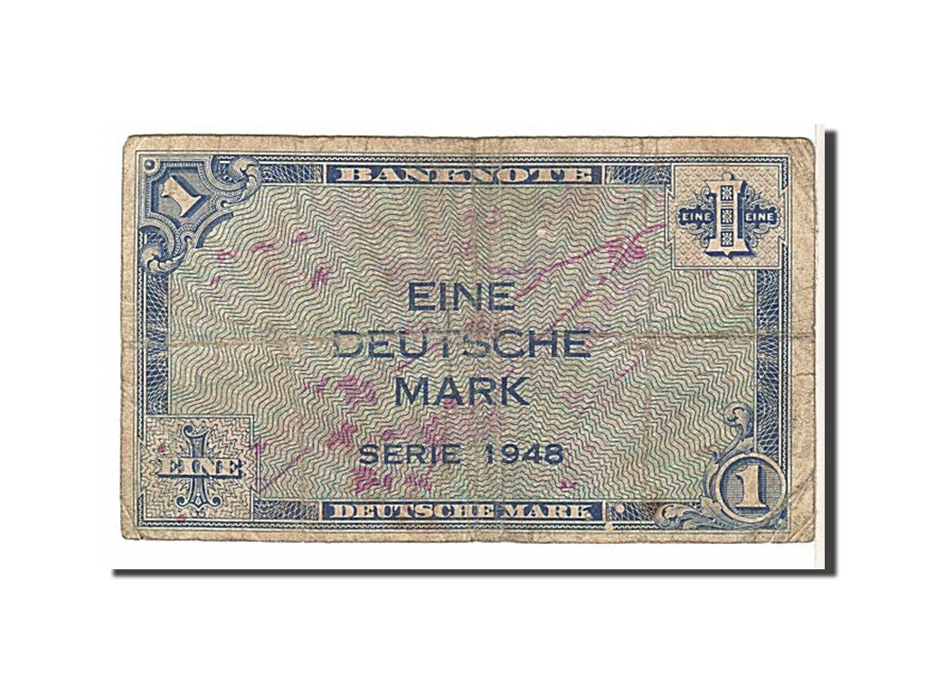 Germany - Federal Republic, 1 Deutsche Mark, 1948, KM #2a, VG(8-10)