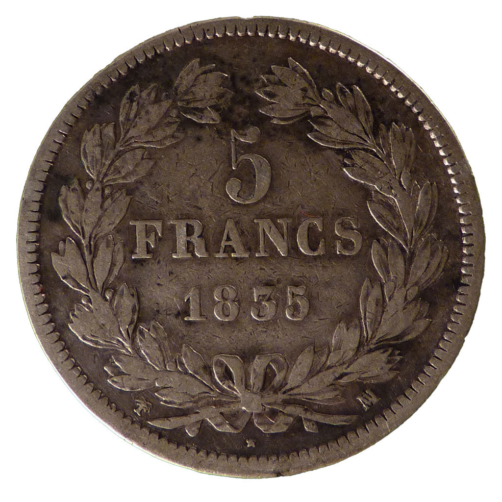Louis Philippe Ier, 5 Francs Tête Laurée
