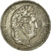 France, Louis-Philippe I, 5 Francs, 1837, Strasbourg, Silver, AU(50-53)