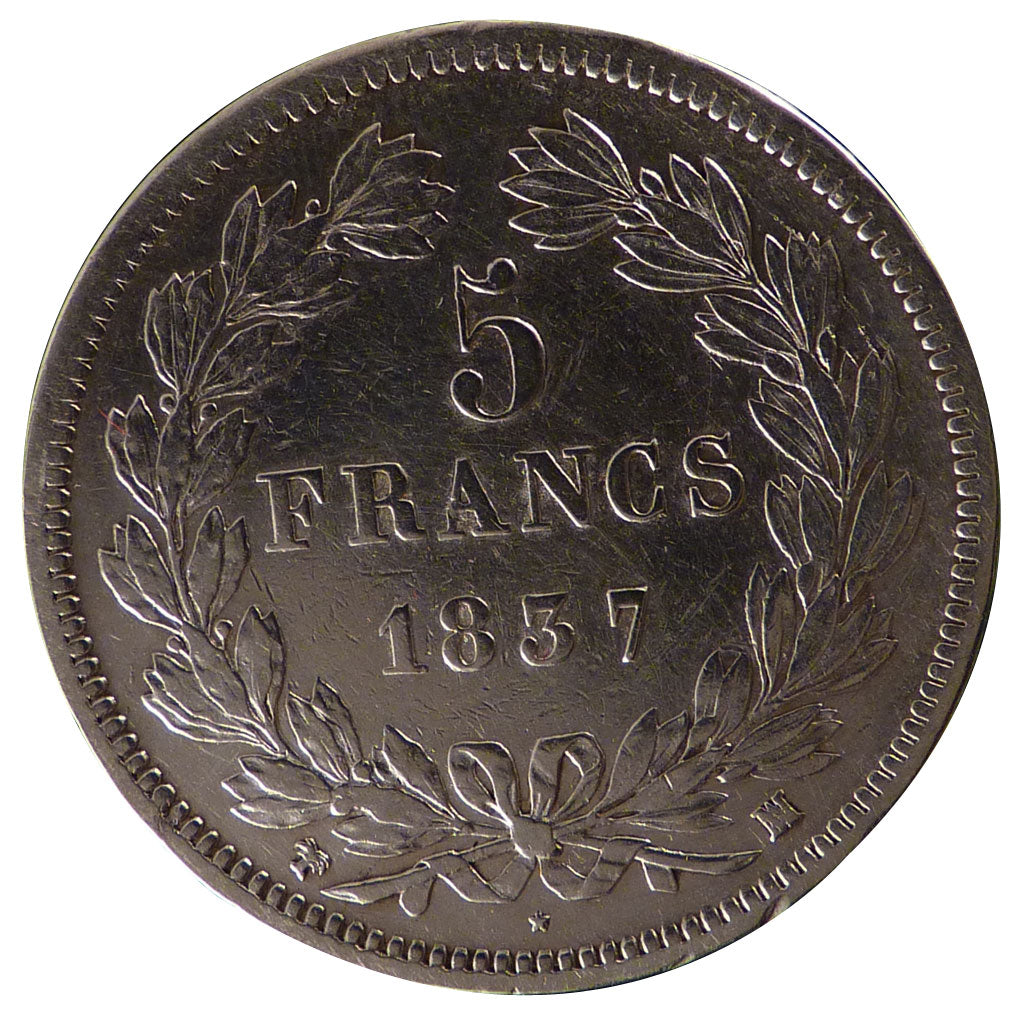 Louis Philippe Ier, 5 Francs Tête Laurée