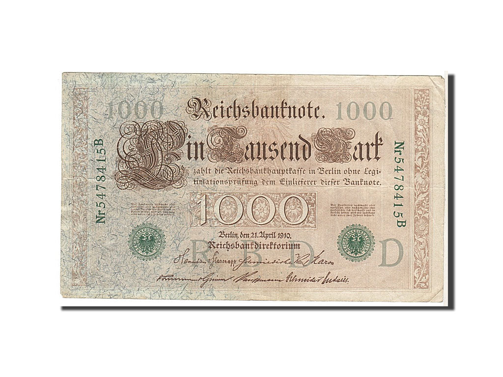 Allemagne, 1000 Mark type 1910