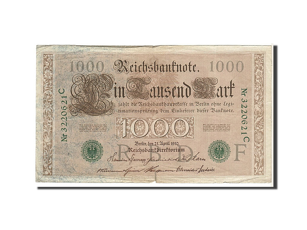 Germany, 1000 Mark, 1910, KM #45b, VF(20-25), 3220621C
