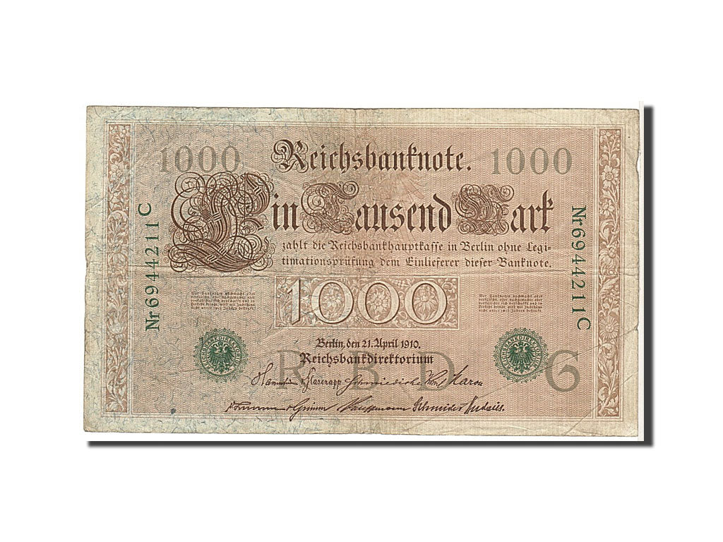 Germany, 1000 Mark, 1910, KM #45b, EF(40-45), 6944211C