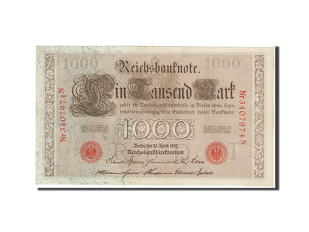 Billet, Allemagne, 1000 Mark, 1910, KM:44b, SUP