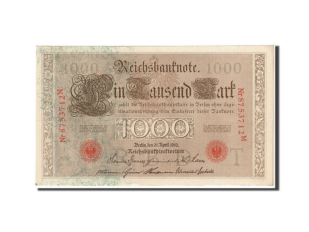 Billet, Allemagne, 1000 Mark, 1910, KM:44b, TTB+
