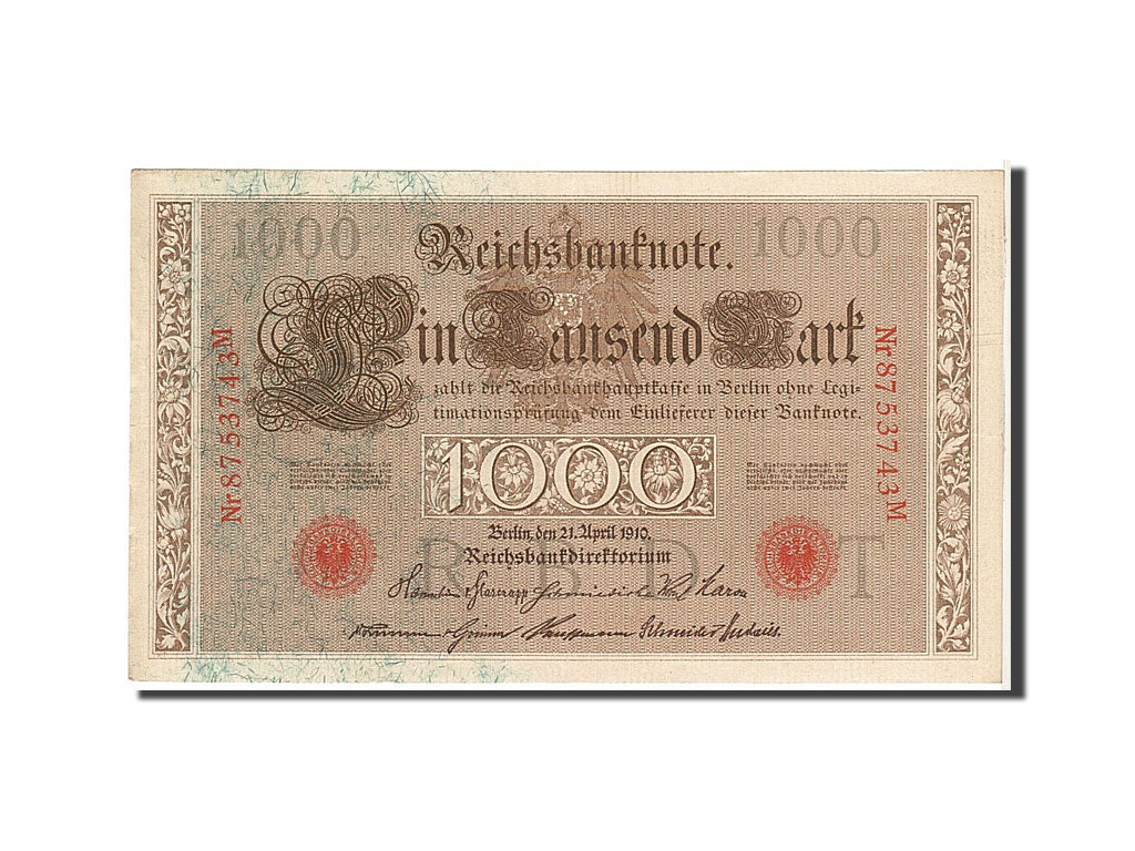 Billet, Allemagne, 1000 Mark, 1910, KM:44b, SUP