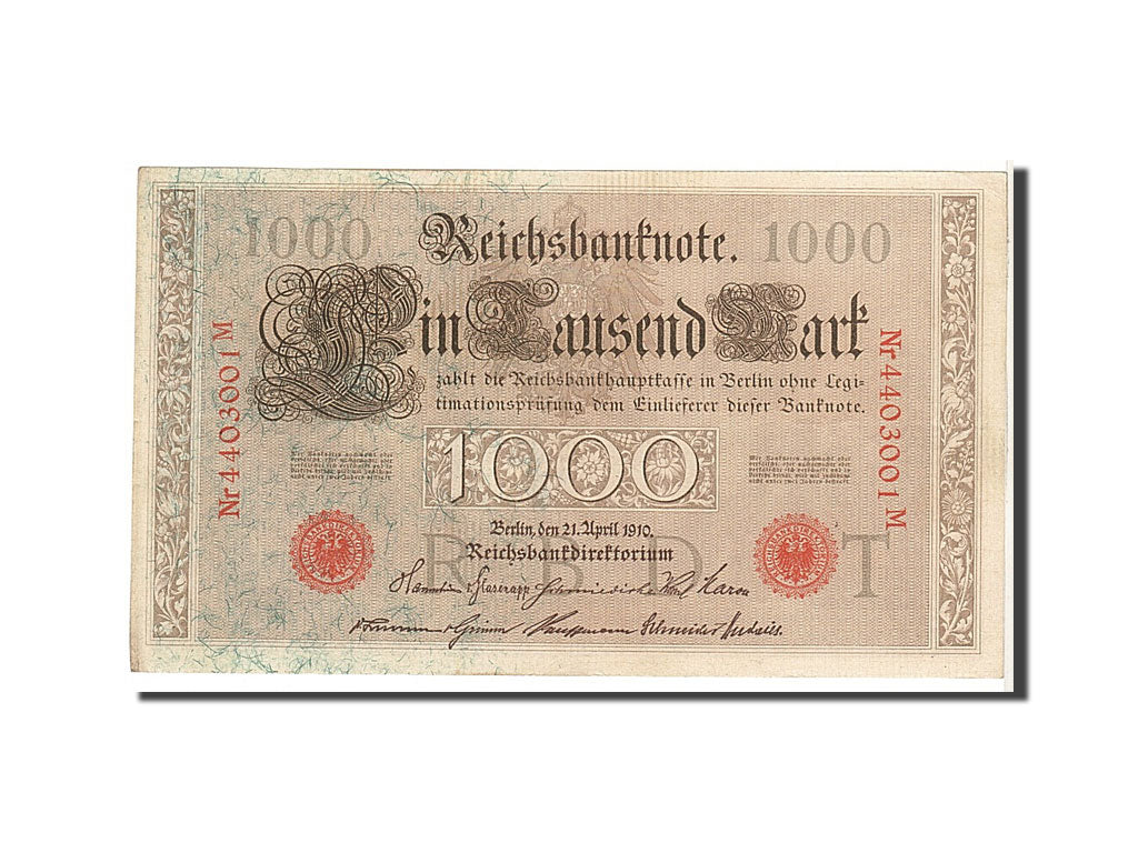 Billet, Allemagne, 1000 Mark, 1910, KM:44b, TTB+
