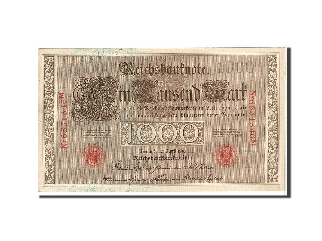 Banconote, Germania, 1000 Mark, 1910, BB+