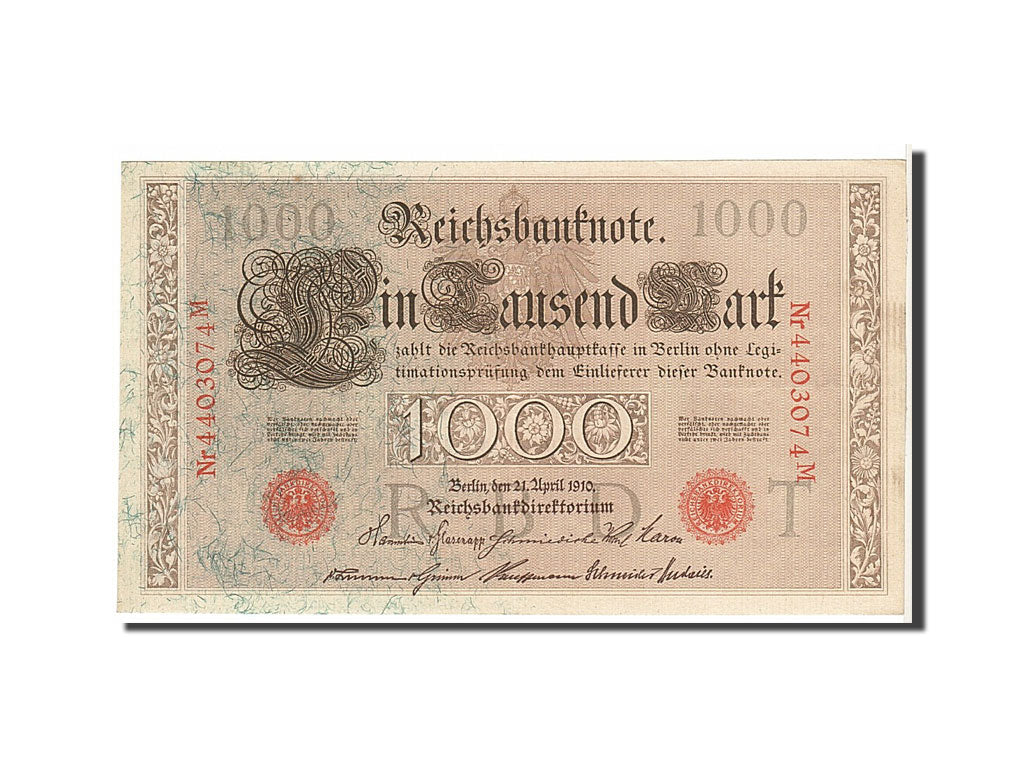 Billet, Allemagne, 1000 Mark, 1910, KM:44b, SUP
