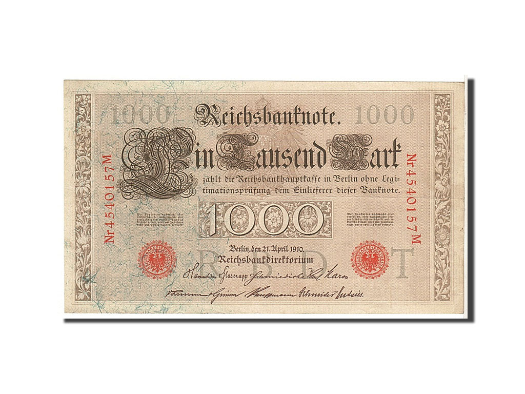 Germany, 1000 Mark, 1910, KM #44b, EF(40-45), 4540157M