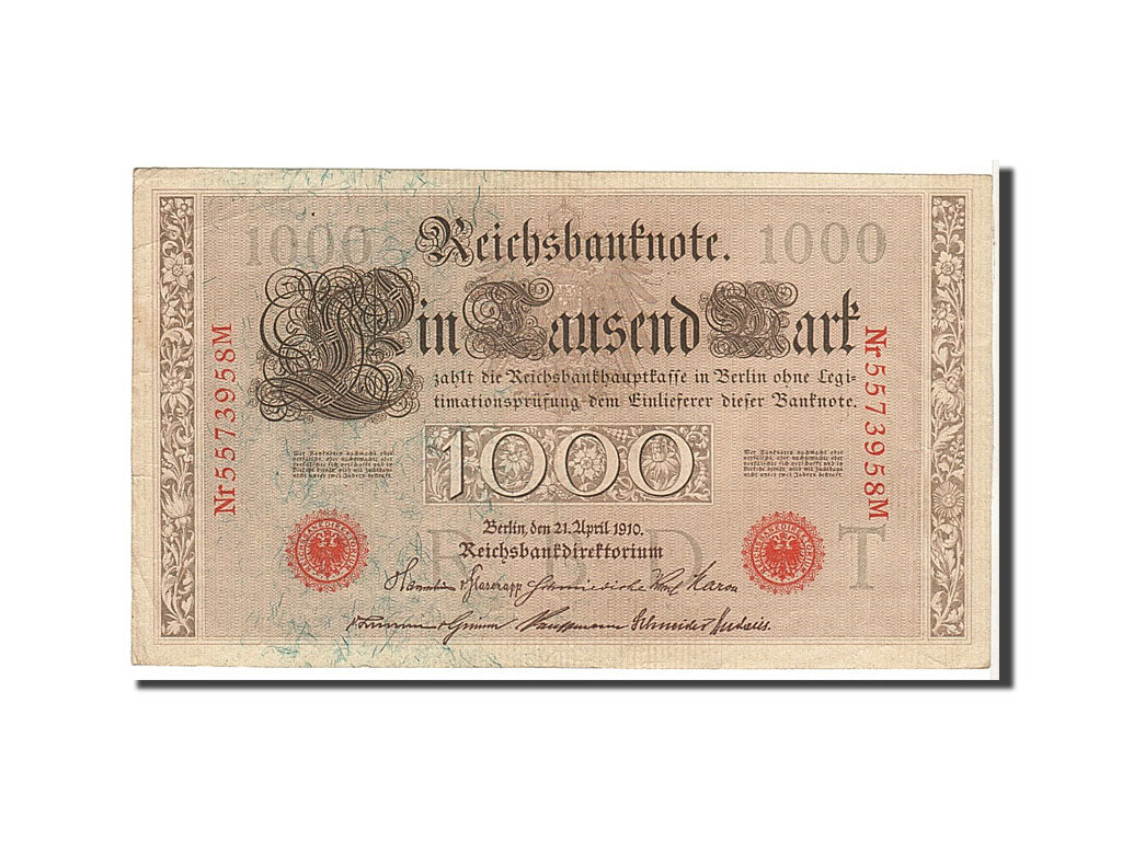 Germany, 1000 Mark, 1910, KM #44b, EF(40-45), 5573958M