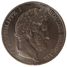 FRANCE, Louis-Philippe, 5 Francs, 1845, Strasbourg, KM #749.3, AU(50-53),...