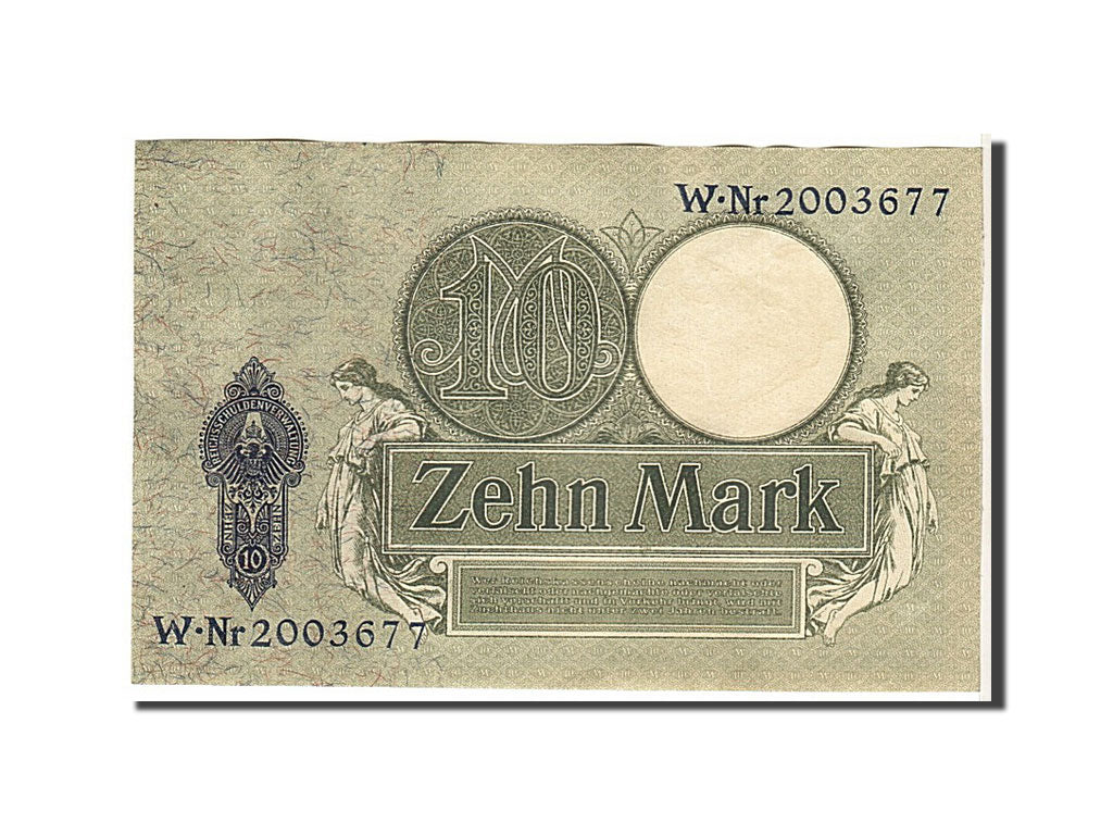 Banknote, Germany, 10 Mark, 1906, 1906-10-06, KM:9b, AU(55-58)