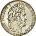 Moneda, Francia, Louis-Philippe, 5 Francs, 1845, Lille, MBC+, Plata