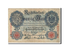 Billet, Allemagne, 20 Mark, 1914, KM:46b, TTB