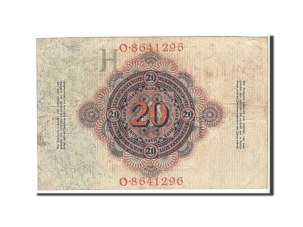 Banknote, Germany, 20 Mark, 1914, EF(40-45)