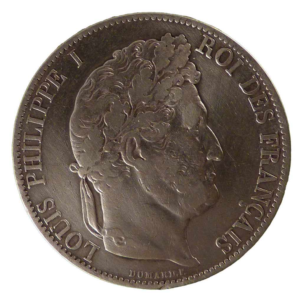 FRANCE, Louis-Philippe, 5 Francs, 1846, Paris, VF(30-35), Silver, Gadoury...
