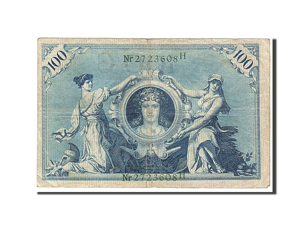 Billet, Allemagne, 100 Mark, 1908, TB+