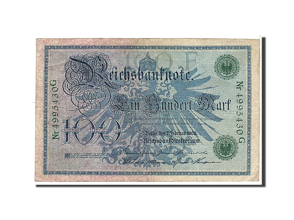 Banknote, Germany, 100 Mark, 1908, KM:34, EF(40-45)