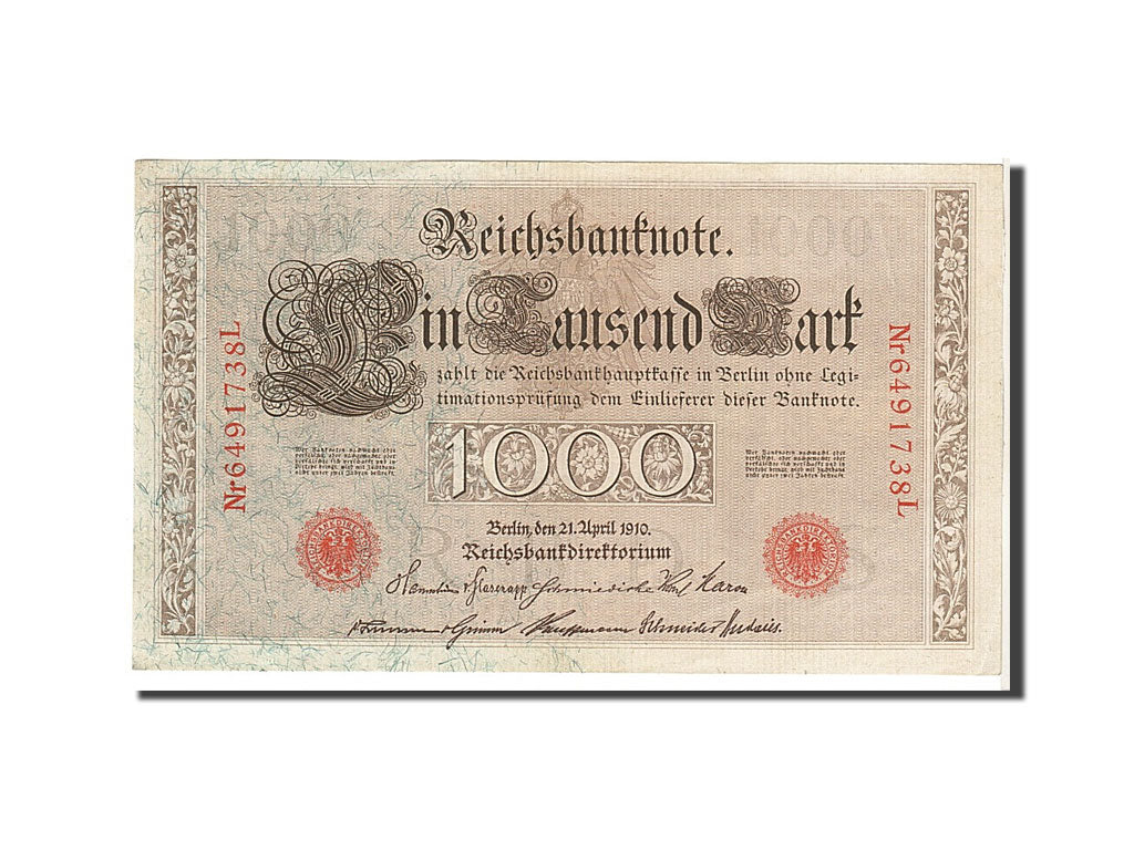 Billete, 1000 Mark, 1910, Alemania, EBC