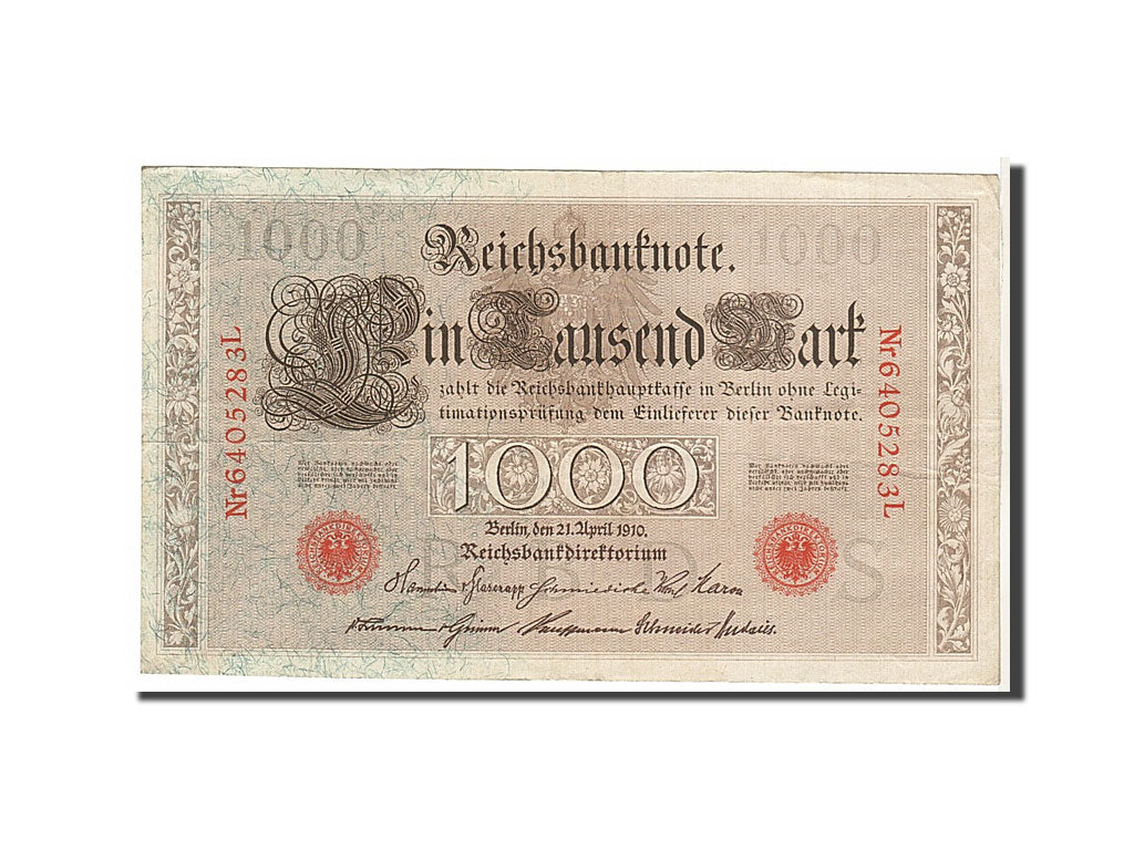 Billet, Allemagne, 1000 Mark, 1910, KM:44b, TTB+