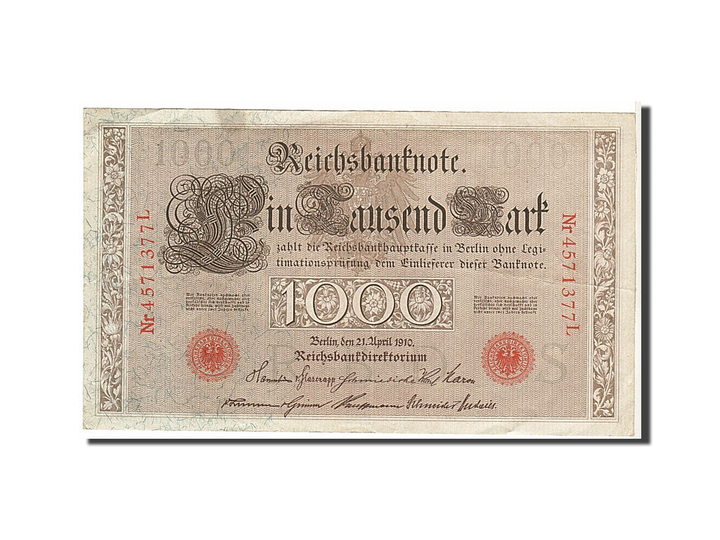 Banknote, Germany, 1000 Mark, 1910, AU(50-53)