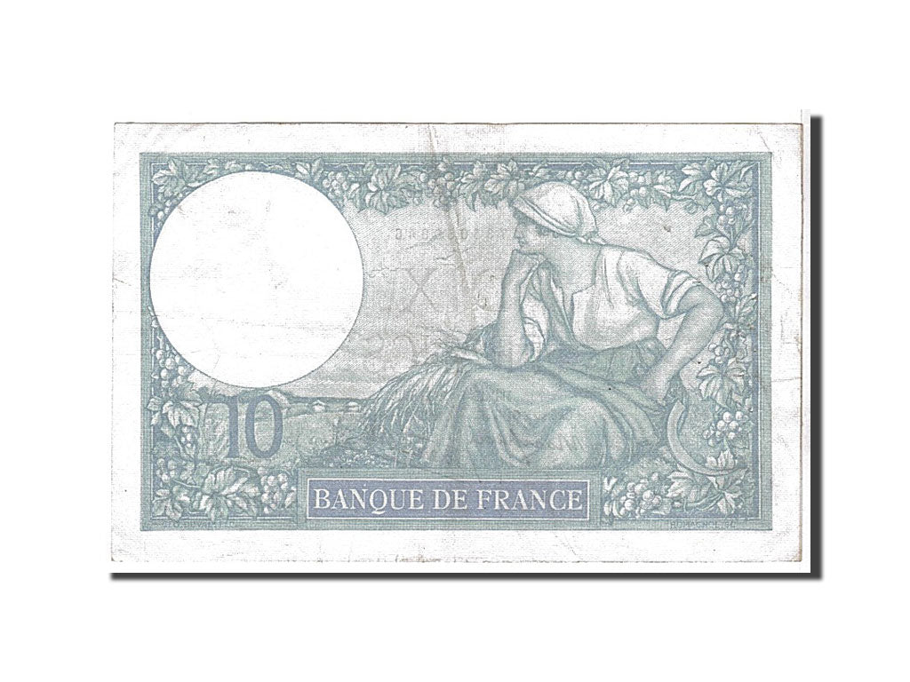 France, 10 Francs, 10 F 1916-1942 ''Minerve'', 1939, KM #84, EF(40-45),...