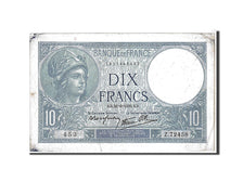 France, 10 Francs, 10 F 1916-1942 ''Minerve'', 1939, KM #84, VF(20-25),...