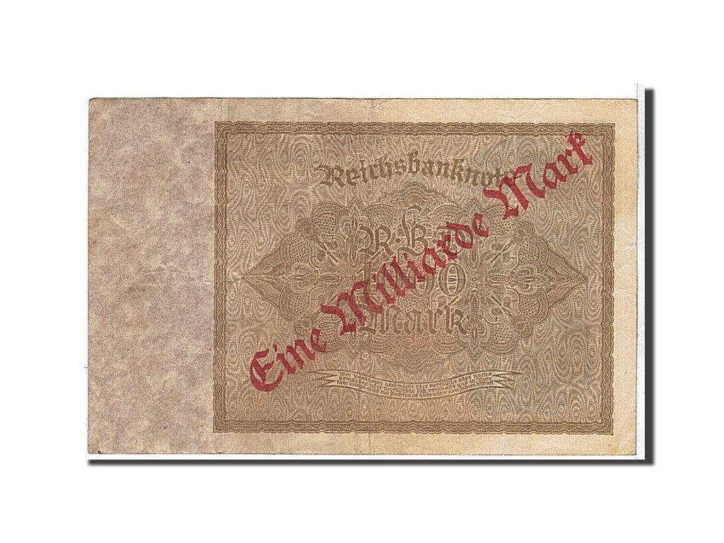Banknote, Germany, 1 Milliarde Mark on 1000 Mark, 1922, KM:113a, EF(40-45)