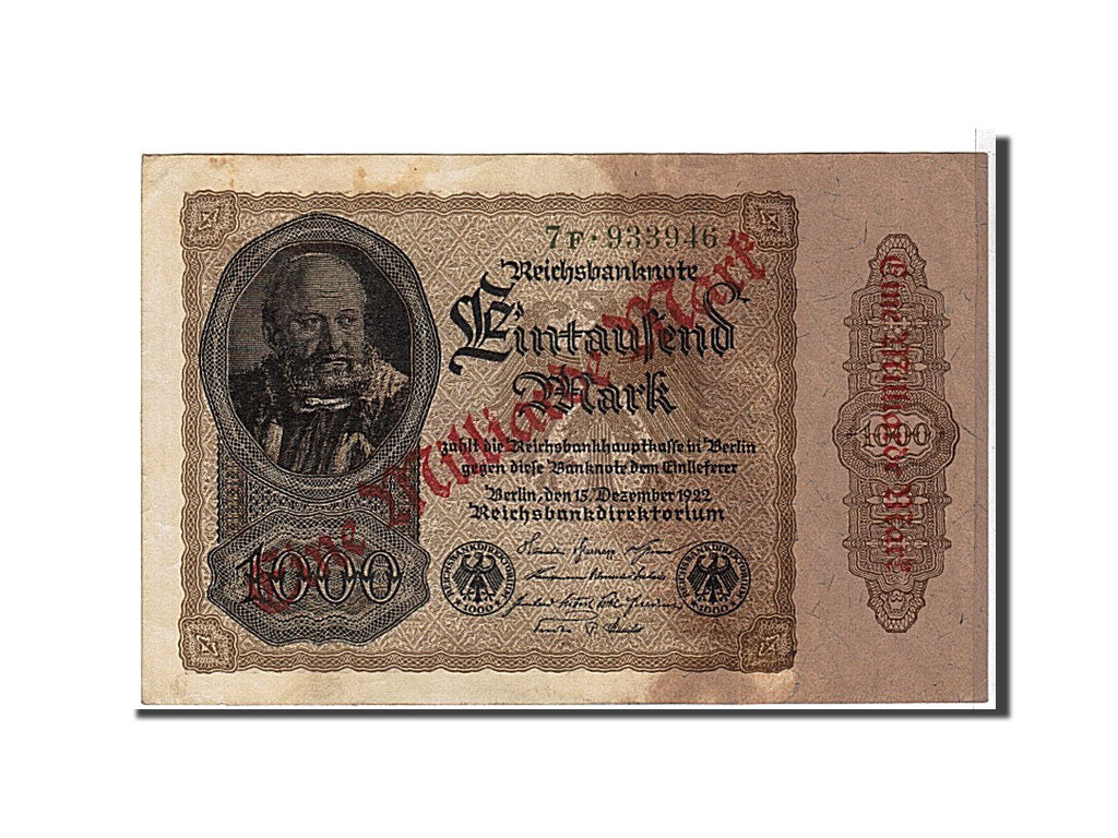 Billet, Allemagne, 1 Milliarde Mark on 1000 Mark, 1922, KM:113a, TTB
