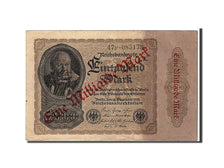 Banknote, Germany, 1 Milliarde Mark on 1000 Mark, 1922, AU(50-53)