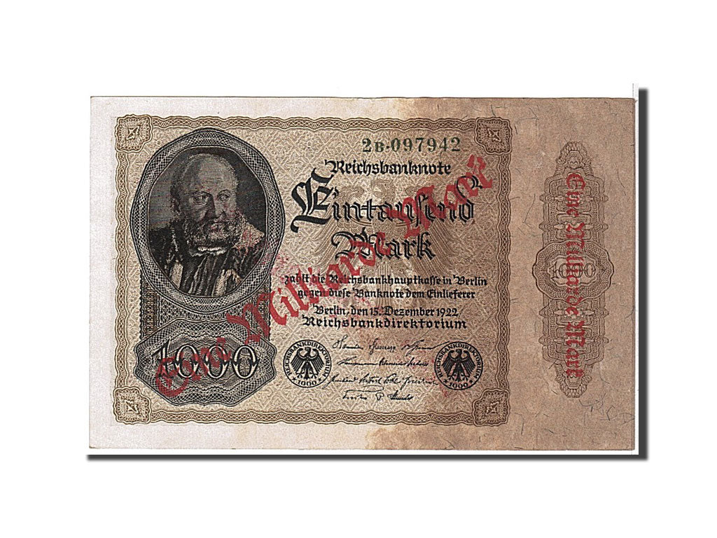 Billet, Allemagne, 1 Milliarde Mark on 1000 Mark, 1922, SUP